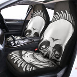 Cross Piston Mechanic Skull Print Universal Fit Car Seat Covers 102422