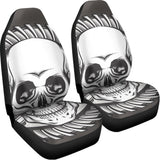 Cross Piston Mechanic Skull Print Universal Fit Car Seat Covers 102422