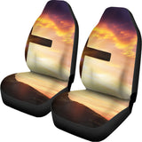 Crucifixion Of Jesus Christ Print Universal Fit Car Seat Covers 102422
