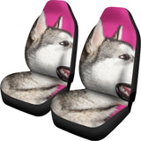 Cute Alaskan Malamute Print Universal Fit Car Seat Covers 102422