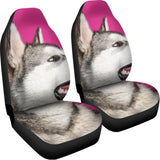Cute Alaskan Malamute Print Universal Fit Car Seat Covers 102422