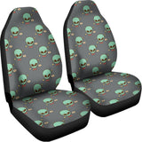 Cute Alien With Bow Tie Print Universal Fit Car Seat Covers 102422
