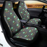 Cute Alien With Bow Tie Print Universal Fit Car Seat Covers 102422