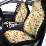 Cute Baby Giraffe Pattern Print Universal Fit Car Seat Covers 102422