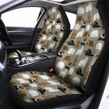 Cute Bear Pattern Print Universal Fit Car Seat Covers 102422