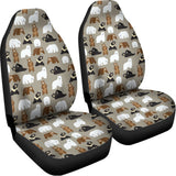 Cute Bear Pattern Print Universal Fit Car Seat Covers 102422