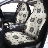Cute Black Bear Pattern Print Universal Fit Car Seat Covers 102422