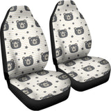 Cute Black Bear Pattern Print Universal Fit Car Seat Covers 102422