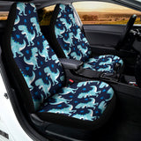 Cute Blue T-Rex Dinosaur Pattern Print Universal Fit Car Seat Covers 102422
