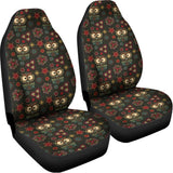 Cute Boho Owl Pattern Print Universal Fit Car Seat Covers 102422