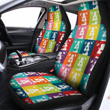 Cute Boston Terrier Faces Print Universal Fit Car Seat Covers 102422