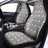 Cute Bull Terrier Faces Pattern Print Universal Fit Car Seat Covers 102422