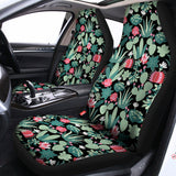 Cute Cactus And Succulent Print Universal Fit Car Seat Covers 102422