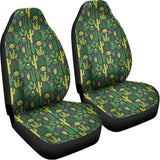 Cute Cactus Plant Pattern Print Universal Fit Car Seat Covers 102422
