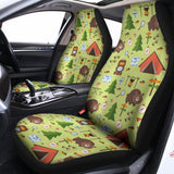 Cute Camping Pattern Print Universal Fit Car Seat Covers 102422