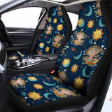 Cute Cartoon Aquarius Pattern Print Universal Fit Car Seat Covers 102422