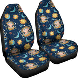 Cute Cartoon Aquarius Pattern Print Universal Fit Car Seat Covers 102422