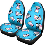 Cute Cartoon Baby Cow Pattern Print Universal Fit Car Seat Covers 102422