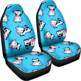 Cute Cartoon Baby Cow Pattern Print Universal Fit Car Seat Covers 102422