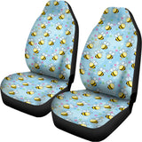 Cute Cartoon Bee Pattern Print Universal Fit Car Seat Covers 102422