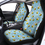 Cute Cartoon Bee Pattern Print Universal Fit Car Seat Covers 102422