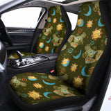 Cute Cartoon Cancer Pattern Print Universal Fit Car Seat Covers 102422