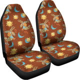 Cute Cartoon Capricorn Pattern Print Universal Fit Car Seat Covers 102422