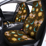 Cute Cartoon Gemini Pattern Print Universal Fit Car Seat Covers 102422