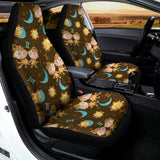 Cute Cartoon Gemini Pattern Print Universal Fit Car Seat Covers 102422