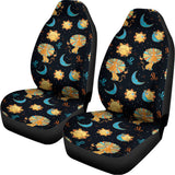 Cute Cartoon Leo Pattern Print Universal Fit Car Seat Covers 102422