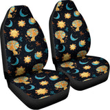 Cute Cartoon Leo Pattern Print Universal Fit Car Seat Covers 102422