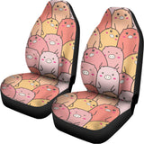Cute Cartoon Pig Pattern Print Universal Fit Car Seat Covers 102422