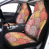 Cute Cartoon Pig Pattern Print Universal Fit Car Seat Covers 102422