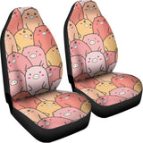 Cute Cartoon Pig Pattern Print Universal Fit Car Seat Covers 102422
