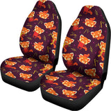 Cute Cartoon Red Panda Pattern Print Universal Fit Car Seat Covers 102422