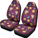 Cute Cartoon Sagittarius Pattern Print Universal Fit Car Seat Covers 102422
