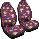 Cute Cartoon Sagittarius Pattern Print Universal Fit Car Seat Covers 102422