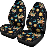 Cute Cartoon Taurus Pattern Print Universal Fit Car Seat Covers 102422
