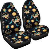 Cute Cartoon Taurus Pattern Print Universal Fit Car Seat Covers 102422