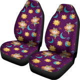 Cute Cartoon Virgo Pattern Print Universal Fit Car Seat Covers 102422