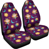 Cute Cartoon Virgo Pattern Print Universal Fit Car Seat Covers 102422
