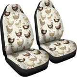 Cute Chicken Pattern Print Universal Fit Car Seat Covers 102422