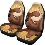 Cute Chinese Ox Zodiac Print Universal Fit Car Seat Covers 102422