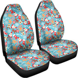 Cute Christmas Elements Pattern Print Universal Fit Car Seat Covers 102422