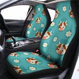 Cute Cow And Daisy Flower Pattern Print Universal Fit Car Seat Covers 102422
