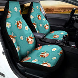 Cute Cow And Daisy Flower Pattern Print Universal Fit Car Seat Covers 102422