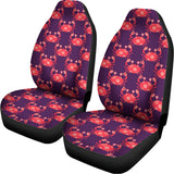 Cute Crab Pattern Print Universal Fit Car Seat Covers 102422