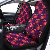 Cute Crab Pattern Print Universal Fit Car Seat Covers 102422