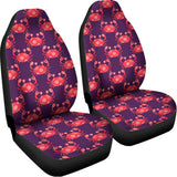 Cute Crab Pattern Print Universal Fit Car Seat Covers 102422