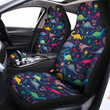 Cute Dino Floral Pattern Print Universal Fit Car Seat Covers 102422